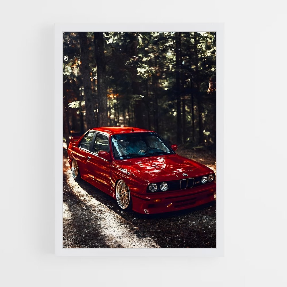 Poster M3 dans les Bois – affiche BMW (vue 3)